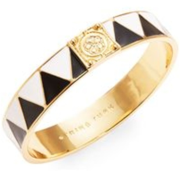 💕TRINA TURK💕 Zig Zag Enamel Bangle Bracelet - Picture 2 of 3